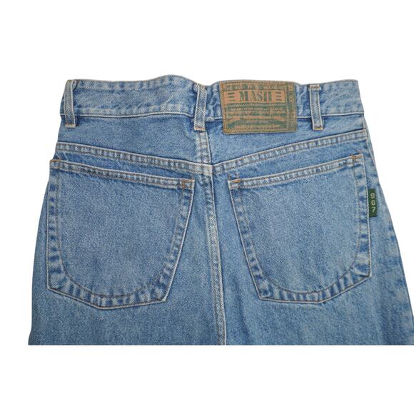 Vintage MASH 907 Made in Italy Jeans 30x26.5 High Rise Light Wash Straight Leg - Picture 5 of 12